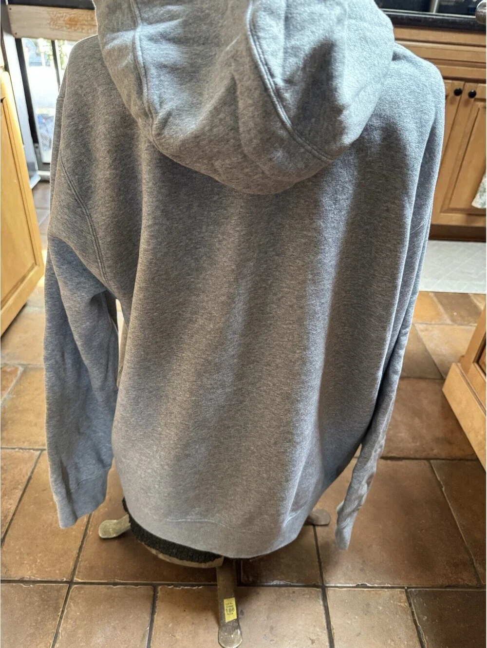 Nike Men's Pull Over Hoodie, Size L - Charcoal Heather/Anthracite/White
